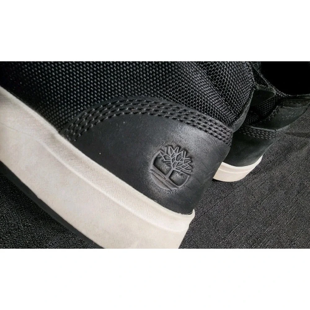Timberland Davis Square Chukka Black‎ Nubuck Leather Sneaker Men's Size 11 EUC